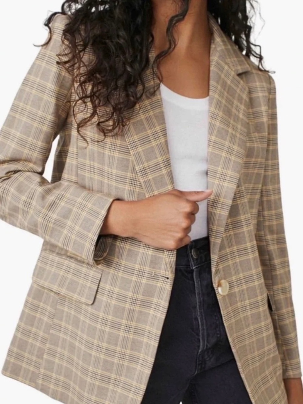NWT Free People Crosby Plaid Blazer (M)